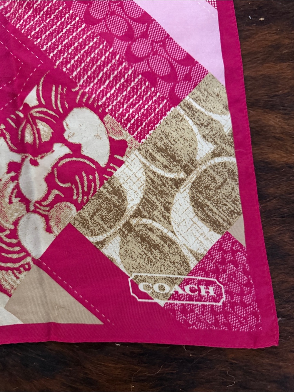 Coach Silk Scarf - Picture 5 of 6
